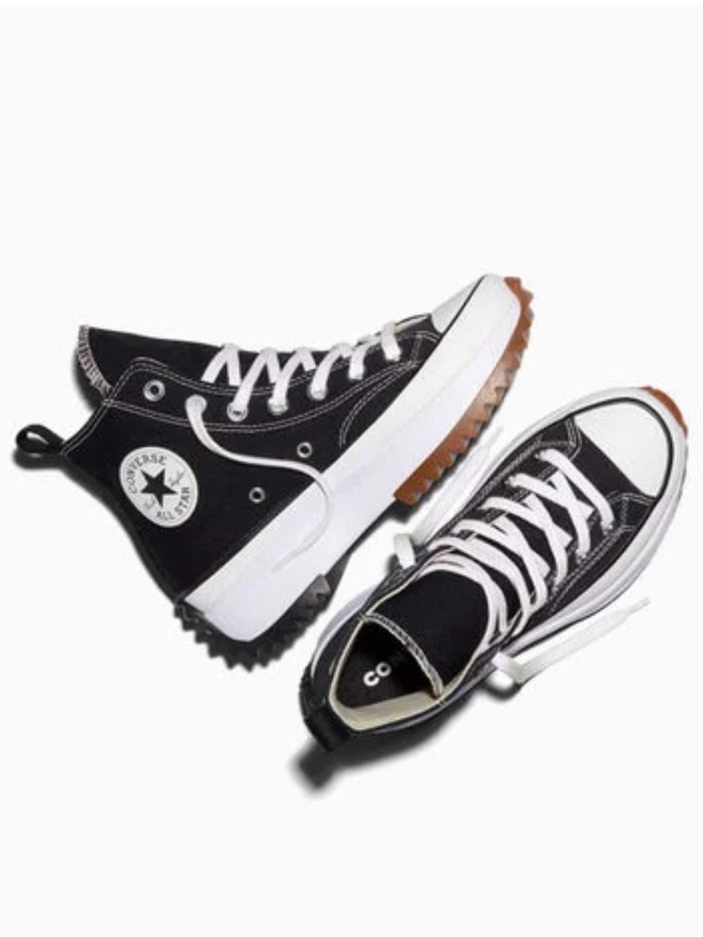 Converse Run Star Hike Platform High-Tops Black canvas